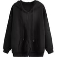 thumbnail image 2 of Sudaderas Dama Con Cierre Y Capucha Hoodie Mujer Básico Moda, 2 of 8