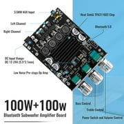Home HiFi Stereo Amplifier, Portable Dual Channel Surround Sound HiFi Stereo Audio Receiver, Mini Digital HiFi Bass Audio Subwoofer Amp, Stereo AMP Speaker for Home, Car