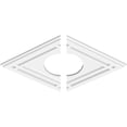 thumbnail image 2 of 22"W x 14 5/8"H x 6"ID x 7 3/4"C x 1"P Diamond Architectural Grade PVC Contemporary Ceiling Medallion, Two Piece, 2 of 11