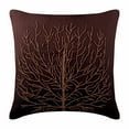 thumbnail image 1 of Fundas de cojín para sofá, fundas de almohada de 55 x 55 cm (22 x 22 pulgadas), funda de almohada marrón, funda de almohada con cuentas de naranjo, fundas de almohada cuadradas de seda artística,, 1 of 3
