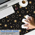 thumbnail image 2 of Long Mouse Pads for Desk,Black Gold Sun Moon Star Pattern Desk Mats on Top Of Desks, Desk Mouse Pad Extra Large with 3mm Non-Slip Base and Stitched Edge for Gaming,Office,Work,Home 47.3"x23.6", 2 of 6