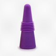 thumbnail image 1 of Purple Silicone Stoppers for Wine and Beverage Bottles, 1 of 5