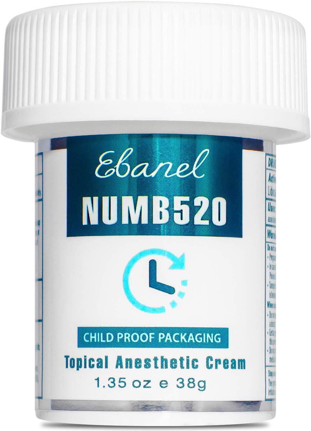 Ebanel 5 Lidocaine Topical Numbing Cream Maximum Strength, 1.35 Oz