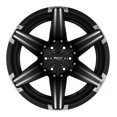 thumbnail image 3 of Tuff T12 26X12 6X135 -45Et 108Cb Satin Black W/ Milled Spokes And Brushed Inserts Wheel, 3 of 3
