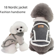 thumbnail image 2 of Ropa para mascotas, ropa para perros, ropa para mascotas, peluche para perros medianos y pequeños, otoño e invierno, ropa acolchada de algodón de dos patas, chaqueta nórdica, 2 of 6