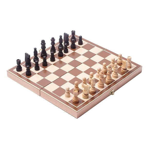 Amdohai Foldable International Chess Set Travel Chess Board&Chess Pieces Set Educational
