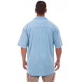 thumbnail image 2 of Scully 4800 SBD S Mens The Traveler Short-Sleeved Shirt, Distressed Sky Blue - Small, 2 of 2