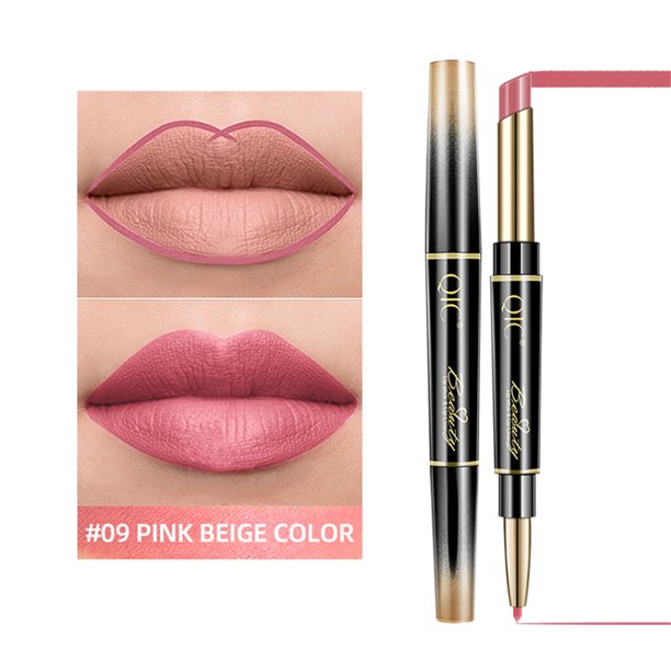 Teissuly 2-in-1 Double Head Lipstick & Lip Liner Makeup Set Matte Velvet Lipgloss Lipstick Creamy Lip Pencil for Women, Long-lasting and Non-smudge Teissuly WER202401226615