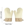 thumbnail image 5 of Outoloxit Silicone Oven Mitts Heat Resistant, Extra Long 11 Inch Non-Slip Gripping Gloves for Baking, Cooking, Air Fryer, Set of 2 for Kitchen & Grilling & Microwave, 5 of 5