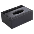thumbnail image 1 of Caja de pañuelos rectangular de cuero PU, soporte para caja de pañuelos multifuncional, caja de Control remoto, 1 of 5