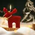 thumbnail image 5 of YIKA Christmas Candles Deer Aromatherapy Candles Christmas Decoration Ornaments Aromatherapy Candles Christmas Decoration Red, 5 of 6