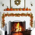 thumbnail image 2 of 2 Pack Fall Maple Garland - 6.5ft/Piece Artificial Fall Foliage Garland Autumn Decor for Home Wedding Party, 2 of 5