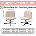thumbnail image 6 of Lavish Cover Waterproof Elastic Criss Cross Chair Cover, Washable Armless Chair Protector for Home, Office(Pink, Palm Leaf, No Chair), 6 of 7