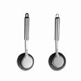 thumbnail image 2 of Long Handle Steel Wool Scrubber,Stainless Steel Pot Pan Scrubber with Replaceable Scouring Ball,Heavy Duty Cast Iron Cleaner for Skillets,Griddles Cookware, 2 of 6