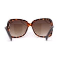 thumbnail image 4 of Womens 1990s Oversize Butterfly Designer Sunglasses Tortoise, 4 of 4