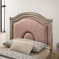 thumbnail image 2 of FOA Devado 5pc Rose Gold Wood Bedroom Set - Twin+2 Nightstands+Dresser+Mirror, 2 of 19