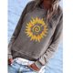 thumbnail image 1 of Puntoco Mujeres Impresión O-cuello Manga larga tops Suéter suelto Sudadera Blusa informal Puntoco Puntoco-7354, 1 of 3