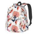 thumbnail image 1 of Disketp Koi Fish And Corals Mochila Escolar de Gran Capacidad y Peso Ligero, Mochila de Viaje Ideal para Escuela, Trabajo y Uso Diario, Cómoda y con Estilo, 1 of 8