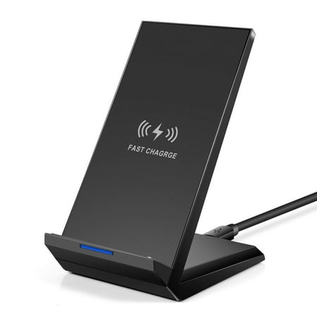 Fast Wireless Charger Certified Wireless Charging Stand Compatible with iPhone 14/13/12/SE 2020/11/XS Max/XR/X/8 Plus, Samsung Galaxy S23/S22/S21/S20/S10/S9/Note 20 Ultra / 10 and Qi-enabled phoneswir