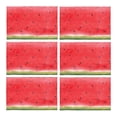 thumbnail image 2 of MKHERT Watercolor Red Pulp of Watermelon with Bones Funny Fruit Placemats Table Mats for Dining Room Kitchen Table Decoration 12x18 inch,Set of 6, 2 of 4