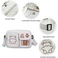 thumbnail image 4 of Crossbody Bag Cute Little Bear Shoulder Bag Canvas Ladies Satchel, 4 of 6