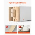 thumbnail image 3 of VEVOR Sliding Barn Door with Hardware Kit 36 x 84 inch MDF Panel Frosted Glass, 3 of 9