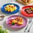 thumbnail image 4 of MALACASA Stoneware Dessert Plates Set of 6, 8.25 inch Small Plate Set for Kitchen, Microwave and Dishwasher Safe, Multicolor, 4 of 10
