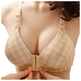 thumbnail image 1 of FhsagQ Soutien-Gorge Femme Soutien-Gorge avant Boucle sous-Vêtements Style Mince Rassemblé Sans Armature Réglable Grande Poitrine Gilet Style Soutien-Gorge Soutien-Gorge pour Femmes Grande Taille avec Robe Soutien-Gorge Femme Teddy Kaki 38, 1 of 4