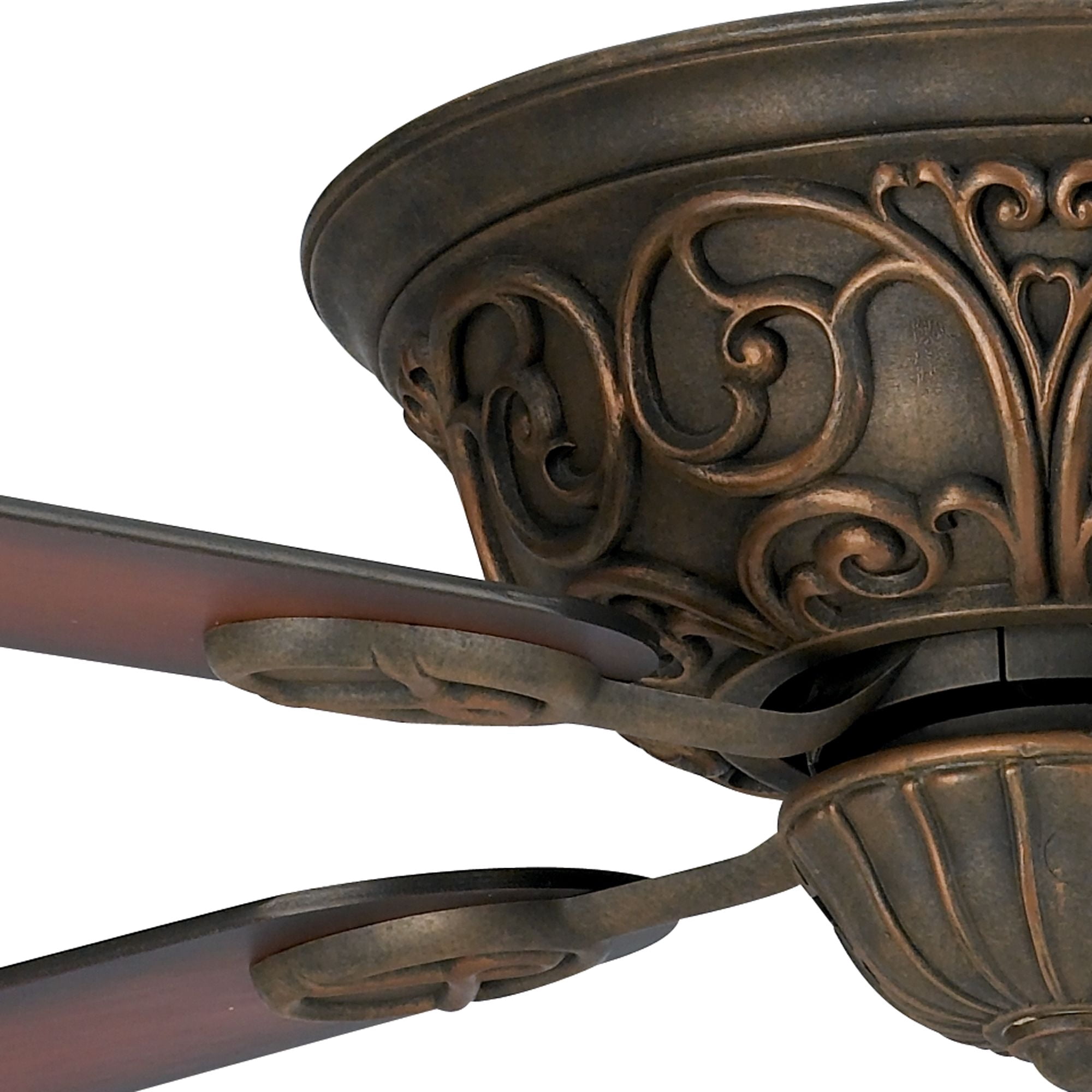 52" Casa Vieja Contessa Vintage Rustic Indoor Ceiling Fan Bronze Copper Shaded Cherry for Living Kitchen House Bedroom Family Dining Home Office Room