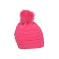 thumbnail image 2 of Gravity Threads Knit Pom Pom Beanie Hat - New Candy Pink, 2 of 3
