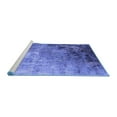 thumbnail image 2 of Ahgly Company Machine Washable Indoor Rectangle Oriental Blue Industrial Area Rugs, 3' x 5', 2 of 4