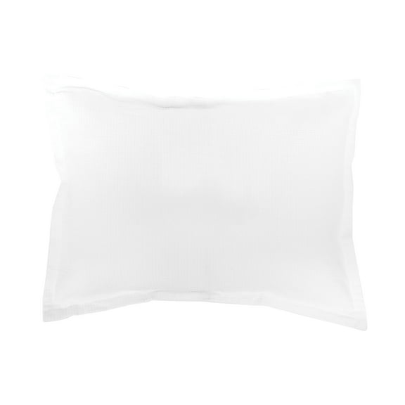 Delfina White Cotton Standard Sham 20" x 26"