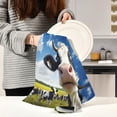 thumbnail image 6 of Dreamtimes Funny Cow Kitchen Towels, 18 x 28 Inch Super Soft and Absorbent Dish Cloths for Washing Dishes, 6 PCS Reusable Multi-Purpose Microfiber Hand Towels for Kitchen, 6 of 7