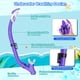 thumbnail image 4 of Equipo de Snorkel para Niños con Tubo Seco Plegable de Silicona, Set de Snorkel Infantil Antifugas, Máscara de Buceo con Tubo Suave y Bolsa de Malla para Natación, Morado, 4 of 6