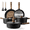 10Pcs Black, variant on Carote Nonstick Cookware Sets, 15 Pcs Granite Non Stick Pots and Pans Set, Induction Cookware, Black