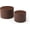 Brown, variant on YWEN Nesting Round Coffee Table Set of 2, Modern Wood Drum Side Accent End Table Embossed Design Circular Coffee Table Set for Living Room Bedroom