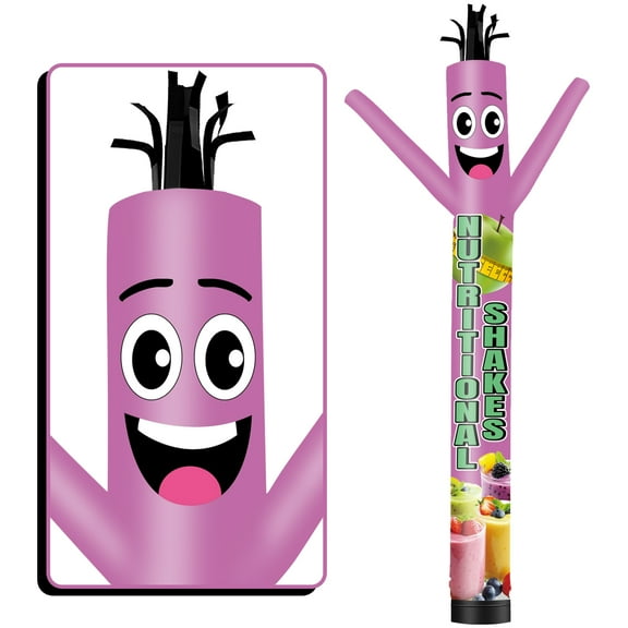 Nutritional Shakes Inflatable Tube Man Wacky Wavy Dancing Guy for Outdoor Decoration Advertising Business Promotion (Blower Not Included)