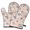Light Pink Fairy, variant on Cute Oven Mitts,Light Pink Fairy Pattern Oven Mitt 2-Pack Set,Kitchen Gloves for Oven,Heat Resistant Oven Mitts 7.7"x12"