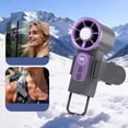 thumbnail image 4 of KTTECTOA Palm High-speed Ice Compress Digital Display 199 Speed Multi-scenario Clip Mini USB Charging Small Fan Clearance Living Room Decor Canada Days Decor Bedroom Decor, 4 of 5