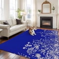 thumbnail image 2 of 6'x9' Area Rugs, Blue Botanical Indoor Outdoor Area Rug for Living Room Bedroom, Farmhouse Spring Summer Flower Washable Bathroom Rugs Kitchen Floor Carpet Mats Home Decor Aesthetic, 2 of 8
