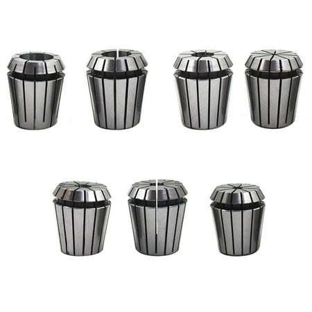 

munirater 7Pcs ER32 Spring Collet Set 1/8 1/4 5/16 3/8 1/2 5/8 3/4 for CNC Engraving Milling Lathe Chuck Tool