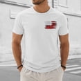 thumbnail image 2 of 250 America Tee Shirts Patriotic Shirts Men's Short Sleeve Workwear T-Shirt,White, 2 of 7