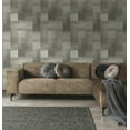 thumbnail image 4 of Grey & Taupe Beaded Geometric Stipes Wallpaper R8439, 4 of 5