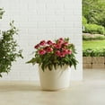 thumbnail image 2 of Mainstays Parker 13.9" x 13.9" x 11.4" Round Vanilla Dream 100% Recycled Resin Planter, 2 of 5