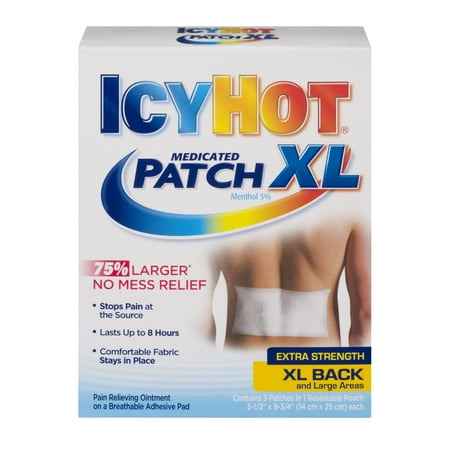 Icy Hot Medicated Patch Extra Strength Arm, Neck & Leg and Small Areas - 5 CT5.0 CT