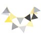 thumbnail image 1 of Banderines de cumpleaños para fiestas infantiles, banderines de algodón, decoración de pared de cumpleaños para niños, amarillo, gris kenally HA6324-05B, 1 of 6