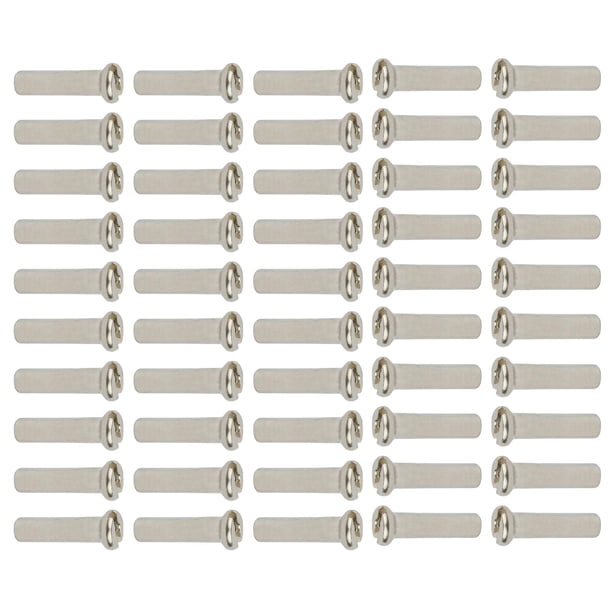 50 piezas de boquillas resistentes para radios de bicicleta, boquillas decorativas para radios de rueda y protectores de radios 16mm 14G