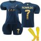 thumbnail image 1 of 23-24 Al-Nassr FC Away Kids Football Shirt No. 7 Ronaldo 28, 1 of 2