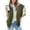 Jungle Green, variant on SHEWIN Puffer Vest for Women Cropped Hooded Zip Up Quilted Sleeveless Jackets Fall Lightweight Coat with Pockets
