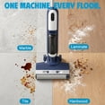 thumbnail image 4 of CONCETTA Wet/Dry Vacuum Cleaner of Cordless Design, Powerful Suction, Auto Self-Cleaning, Edge Clean, Blue, 4 of 8